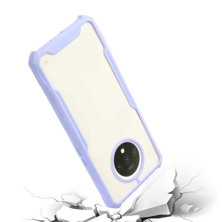 For OnePlus 7T Acrylic + Color TPU Shockproof Case with Neck Lanyard