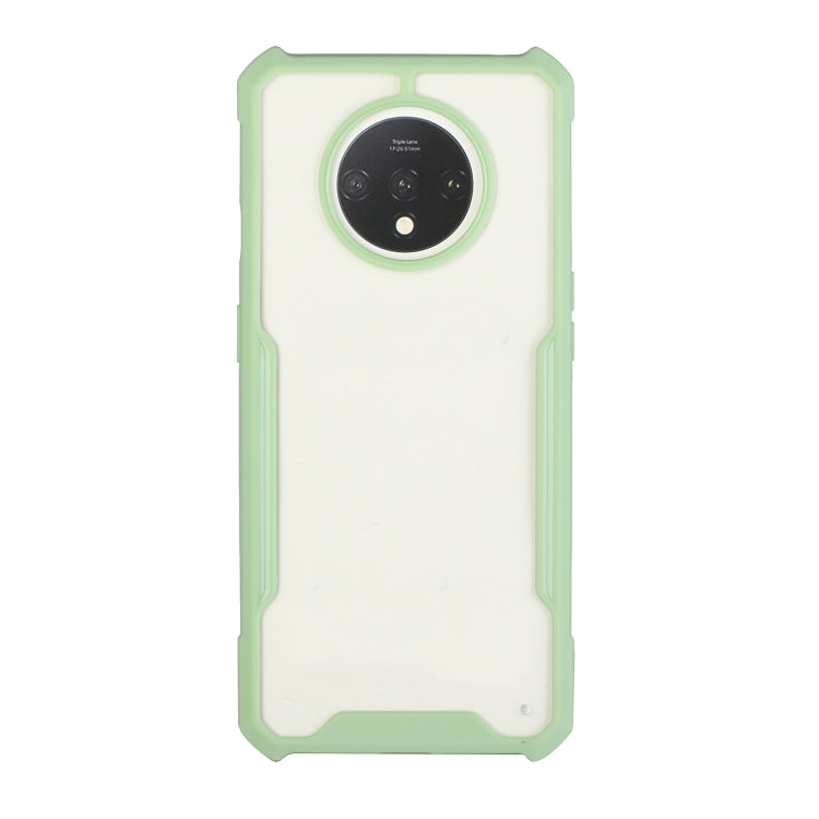 For OnePlus 7T Acrylic + Color TPU Shockproof Case with Neck Lanyard