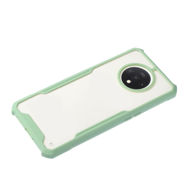 For OnePlus 7T Acrylic + Color TPU Shockproof Case with Neck Lanyard