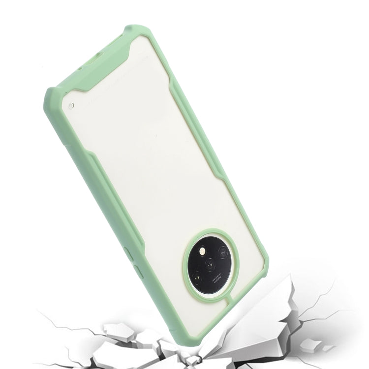 For OnePlus 7T Acrylic + Color TPU Shockproof Case with Neck Lanyard