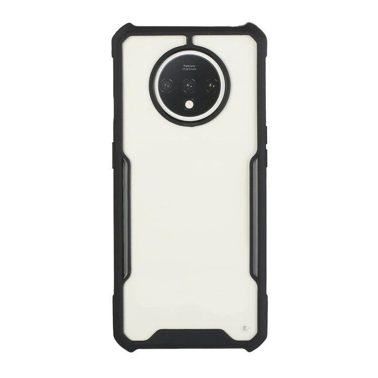 For OnePlus 7T Acrylic + Color TPU Shockproof Case with Neck Lanyard