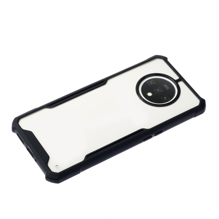 For OnePlus 7T Acrylic + Color TPU Shockproof Case with Neck Lanyard