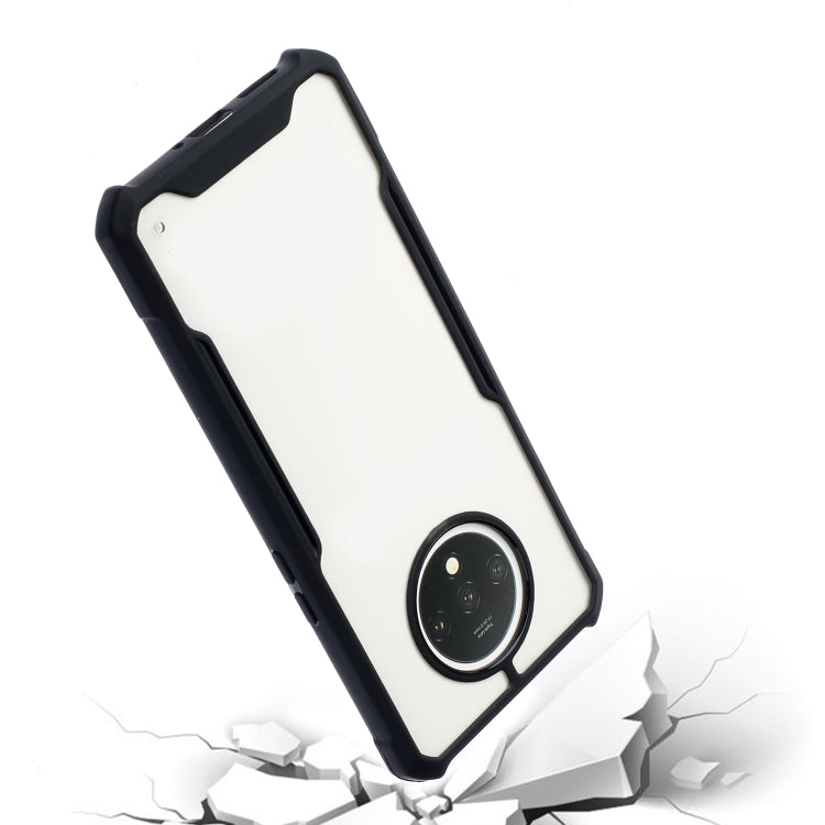 For OnePlus 7T Acrylic + Color TPU Shockproof Case with Neck Lanyard