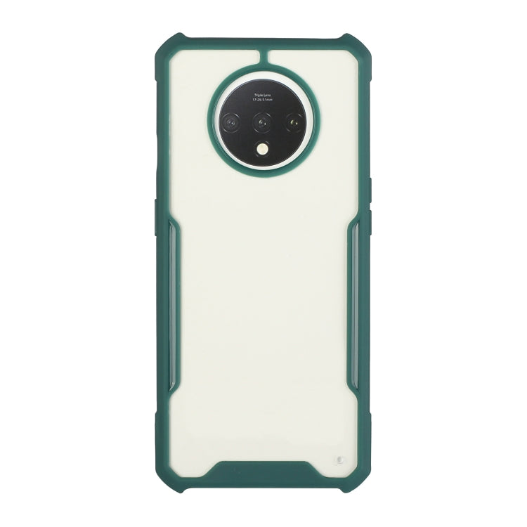For OnePlus 7T Acrylic + Color TPU Shockproof Case with Neck Lanyard