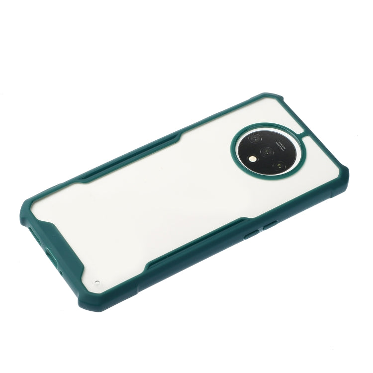For OnePlus 7T Acrylic + Color TPU Shockproof Case with Neck Lanyard
