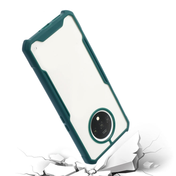 For OnePlus 7T Acrylic + Color TPU Shockproof Case with Neck Lanyard