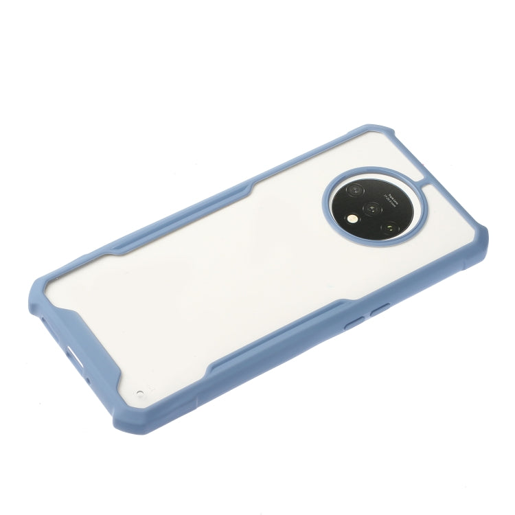 For OnePlus 7T Acrylic + Color TPU Shockproof Case with Neck Lanyard