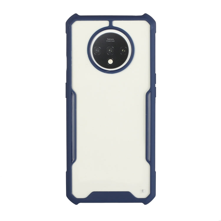For OnePlus 7T Acrylic + Color TPU Shockproof Case with Neck Lanyard