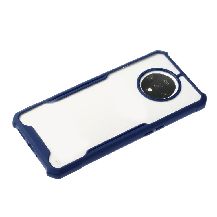For OnePlus 7T Acrylic + Color TPU Shockproof Case with Neck Lanyard