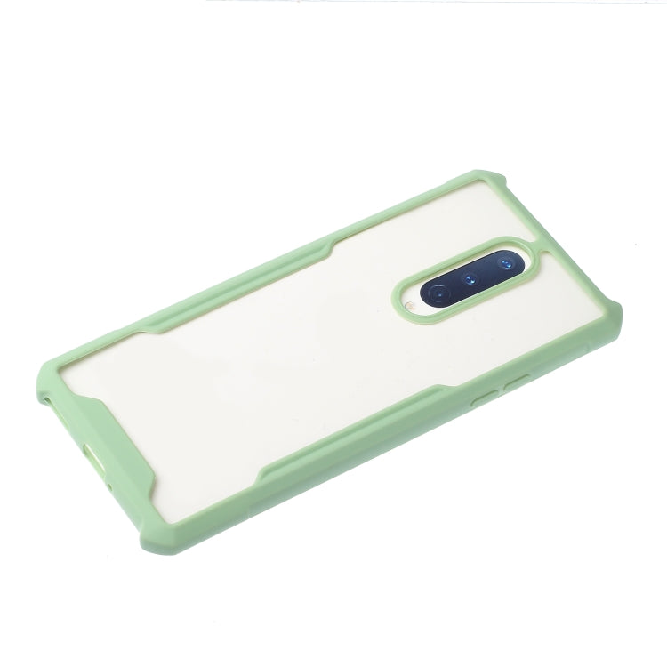 For OnePlus 8 Acrylic + Color TPU Shockproof Case with Neck Lanyard