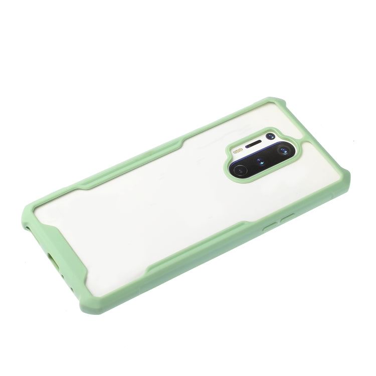 For OnePlus 8 Pro Acrylic + Color TPU Shockproof Case with Neck Lanyard