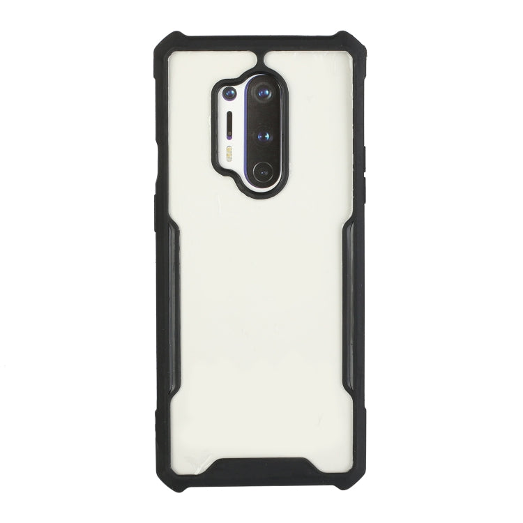 For OnePlus 8 Pro Acrylic + Color TPU Shockproof Case with Neck Lanyard