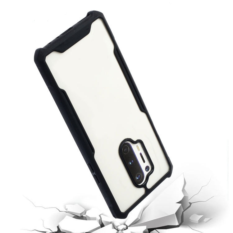For OnePlus 8 Pro Acrylic + Color TPU Shockproof Case with Neck Lanyard