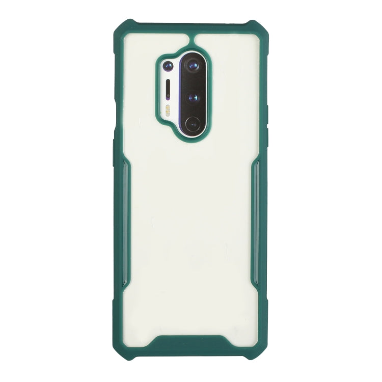 For OnePlus 8 Pro Acrylic + Color TPU Shockproof Case with Neck Lanyard