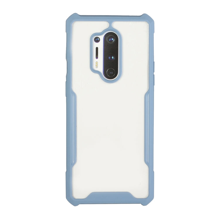 For OnePlus 8 Pro Acrylic + Color TPU Shockproof Case with Neck Lanyard