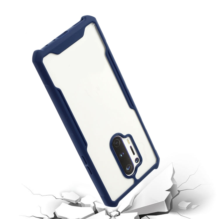 For OnePlus 8 Pro Acrylic + Color TPU Shockproof Case with Neck Lanyard