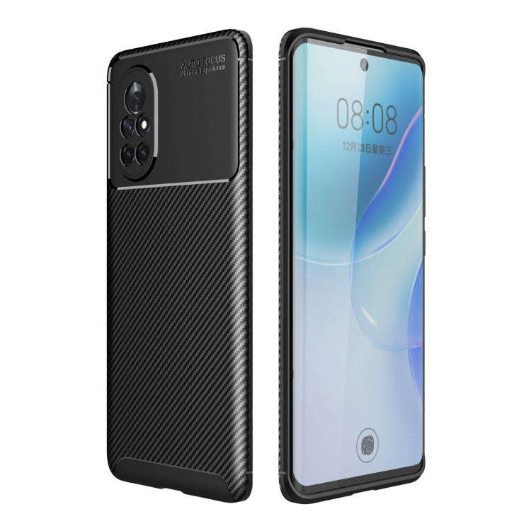For Huawei nova 8 5G Carbon Fiber Texture Shockproof TPU Case