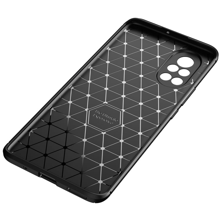 For Huawei nova 8 5G Carbon Fiber Texture Shockproof TPU Case