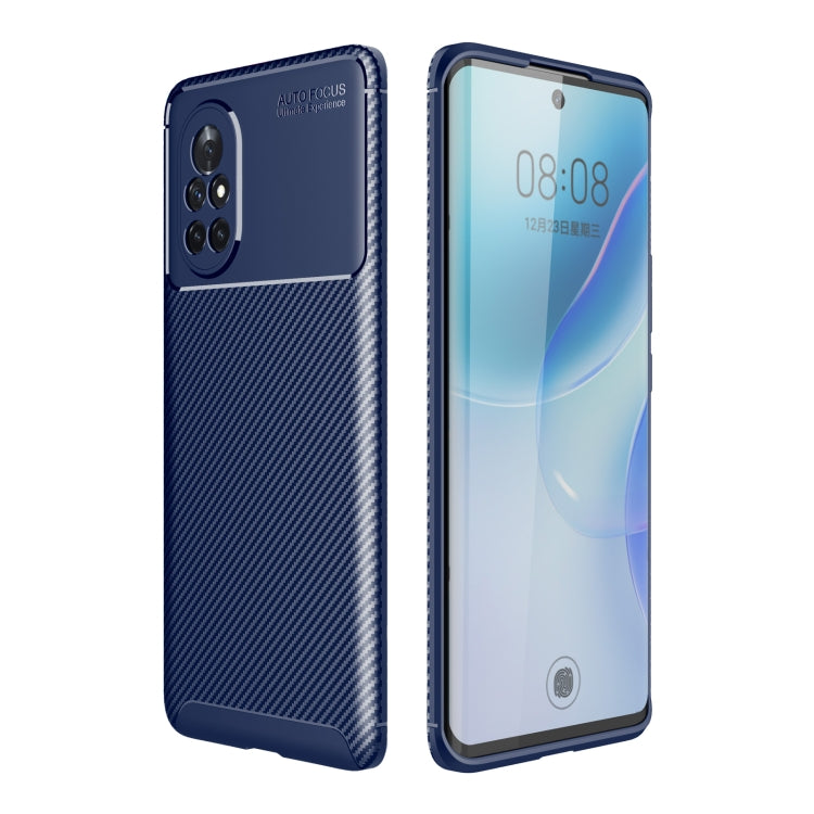For Huawei nova 8 5G Carbon Fiber Texture Shockproof TPU Case