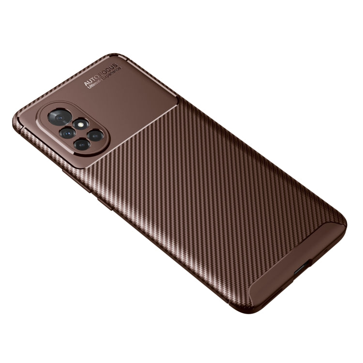 For Huawei nova 8 5G Carbon Fiber Texture Shockproof TPU Case