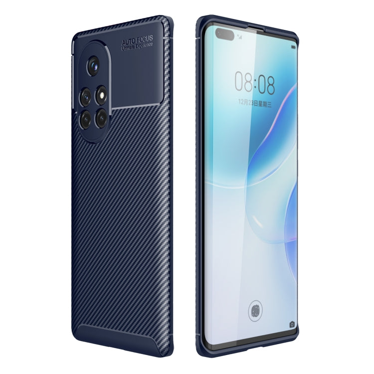 For Huawei nova 8 Pro 5G Carbon Fiber Texture Shockproof TPU Case