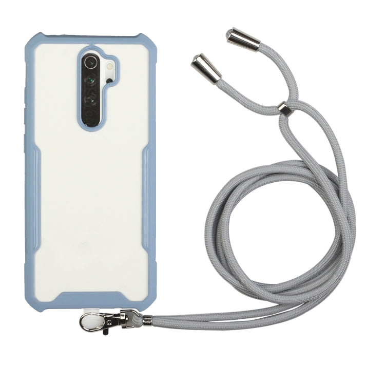 For OPPO A9 2020 / A5 2020 / A11x / A11 2019 Acrylic + Color TPU Shockproof Case with Neck Lanyard