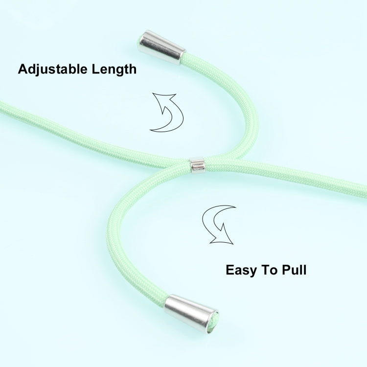 For OPPO A15 Acrylic + Color TPU Shockproof Case with Neck Lanyard