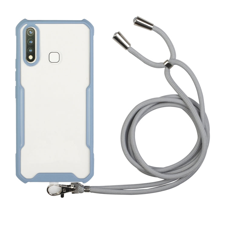 For OPPO A31 2020 / A8 Acrylic + Color TPU Shockproof Case with Neck Lanyard