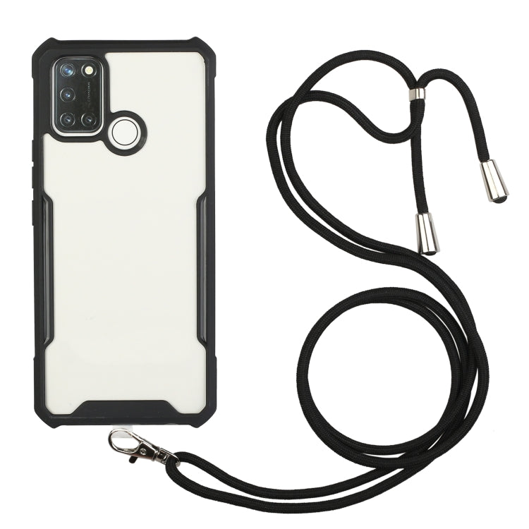For OPPO Realme 7i / C17 Acrylic + Color TPU Shockproof Case with Neck Lanyard