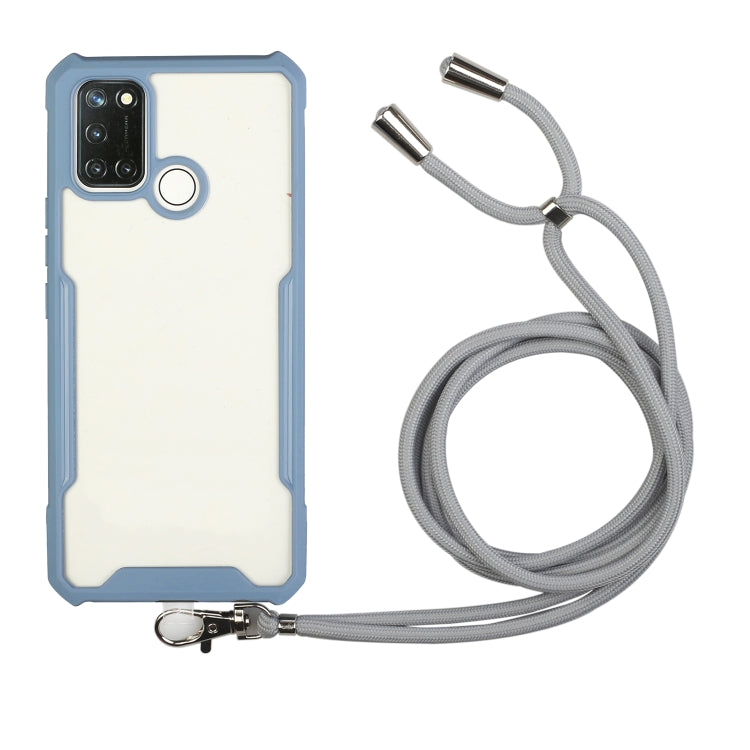 For OPPO Realme 7i / C17 Acrylic + Color TPU Shockproof Case with Neck Lanyard