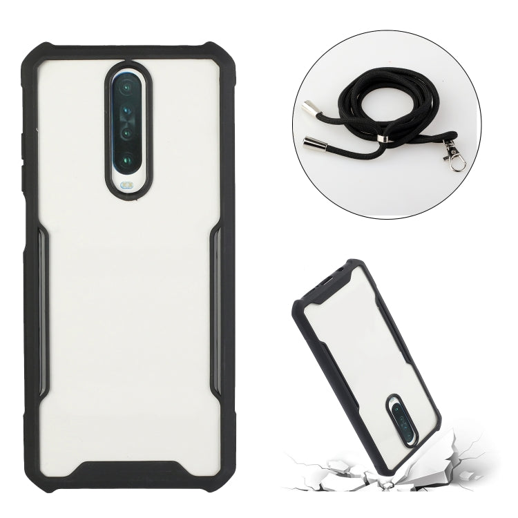 For Xiaomi Mi 9T / Redmi K20 Acrylic + Color TPU Shockproof Case with Neck Lanyard