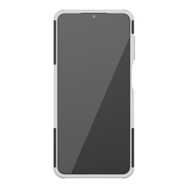 For Samsung Galaxy A12 5G Tire Texture Shockproof TPU+PC Protective Case with Holder