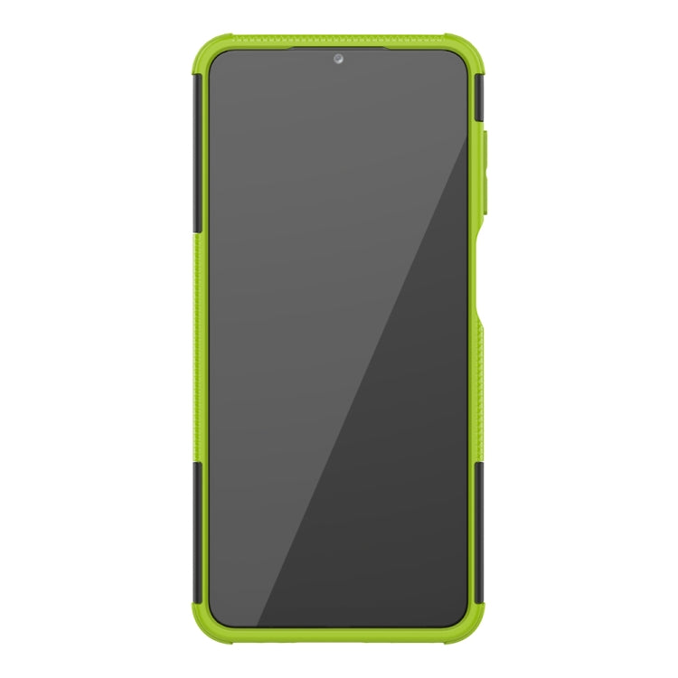 For Samsung Galaxy A12 5G Tire Texture Shockproof TPU+PC Protective Case with Holder