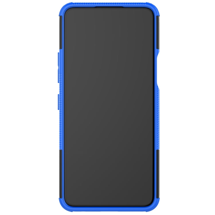 For LG K52 5G Tire Texture Shockproof TPU+PC Protective Case with Holder