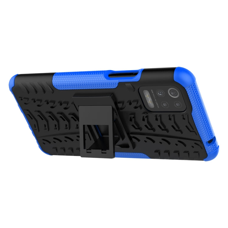 For LG K52 5G Tire Texture Shockproof TPU+PC Protective Case with Holder
