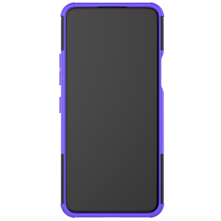 For LG K52 5G Tire Texture Shockproof TPU+PC Protective Case with Holder