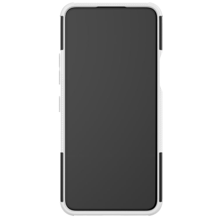 For LG K52 5G Tire Texture Shockproof TPU+PC Protective Case with Holder