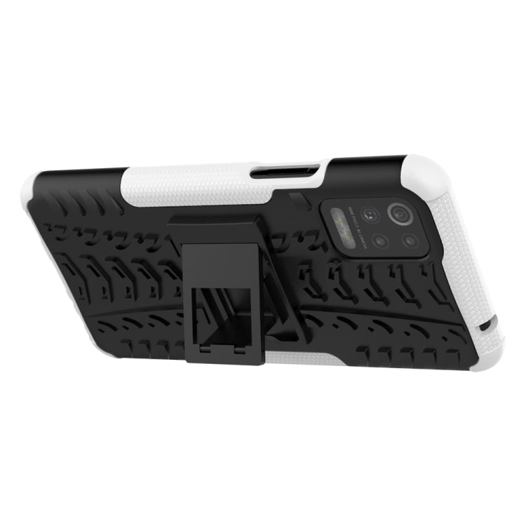 For LG K52 5G Tire Texture Shockproof TPU+PC Protective Case with Holder