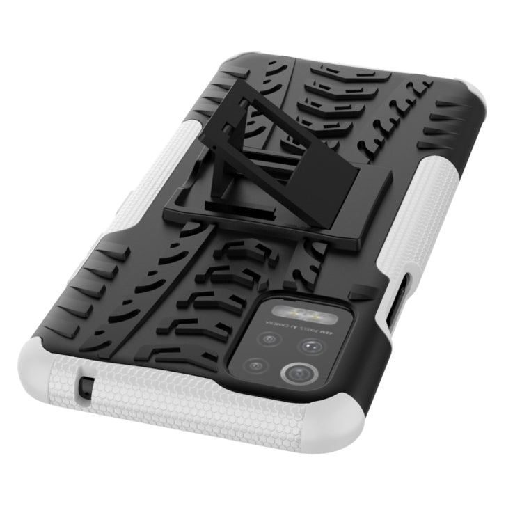 For LG K52 5G Tire Texture Shockproof TPU+PC Protective Case with Holder