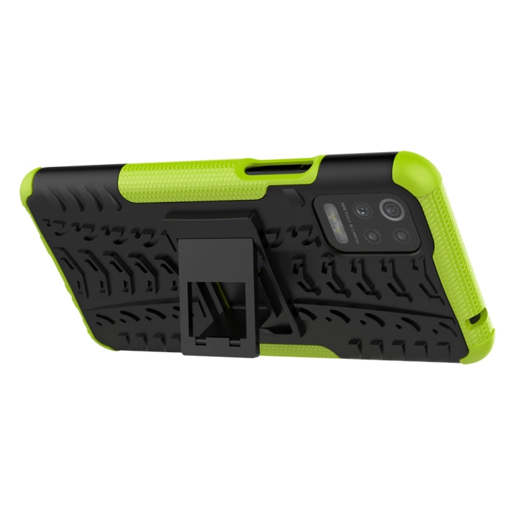 For LG K52 5G Tire Texture Shockproof TPU+PC Protective Case with Holder