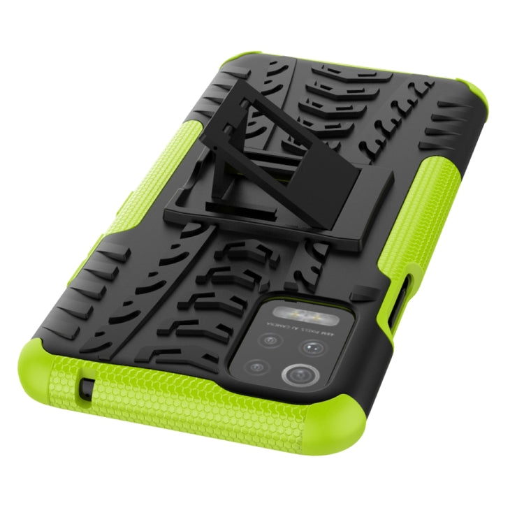 For LG K52 5G Tire Texture Shockproof TPU+PC Protective Case with Holder