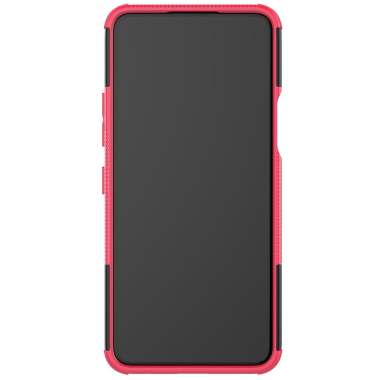 For LG K52 5G Tire Texture Shockproof TPU+PC Protective Case with Holder