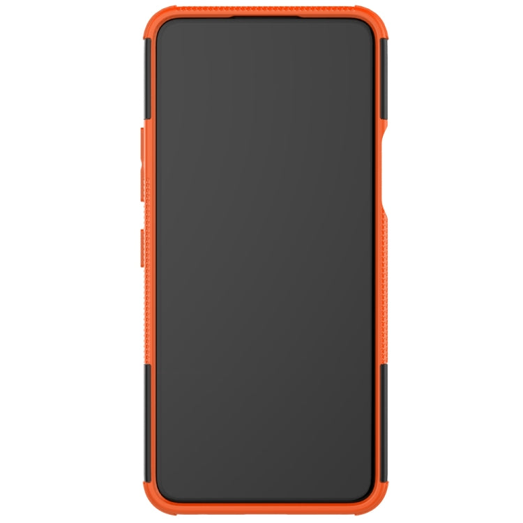 For LG K52 5G Tire Texture Shockproof TPU+PC Protective Case with Holder