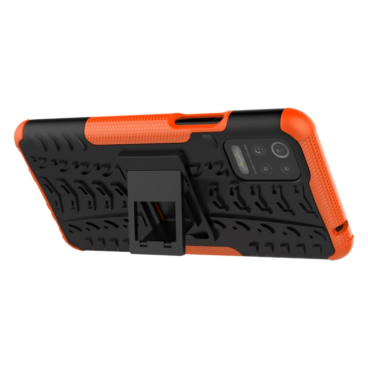 For LG K52 5G Tire Texture Shockproof TPU+PC Protective Case with Holder