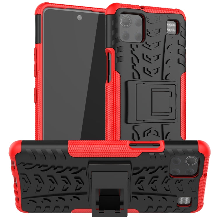 For LG K92 5G Tire Texture Shockproof TPU+PC Protective Case with Holder