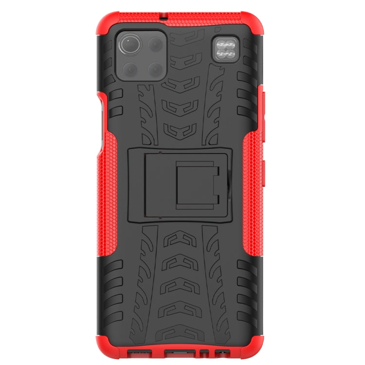 For LG K92 5G Tire Texture Shockproof TPU+PC Protective Case with Holder