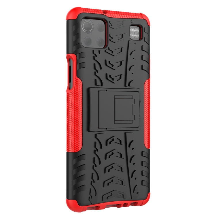 For LG K92 5G Tire Texture Shockproof TPU+PC Protective Case with Holder
