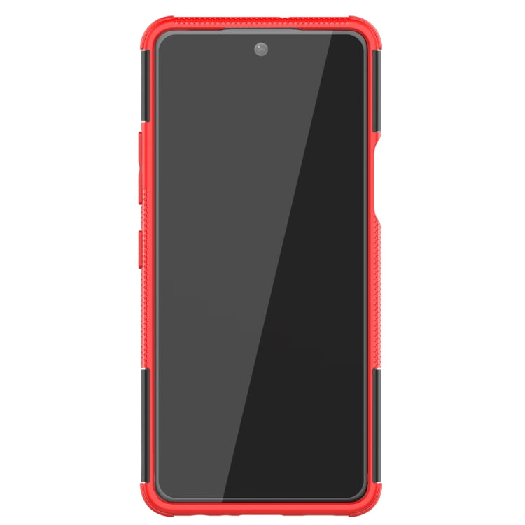 For LG K92 5G Tire Texture Shockproof TPU+PC Protective Case with Holder