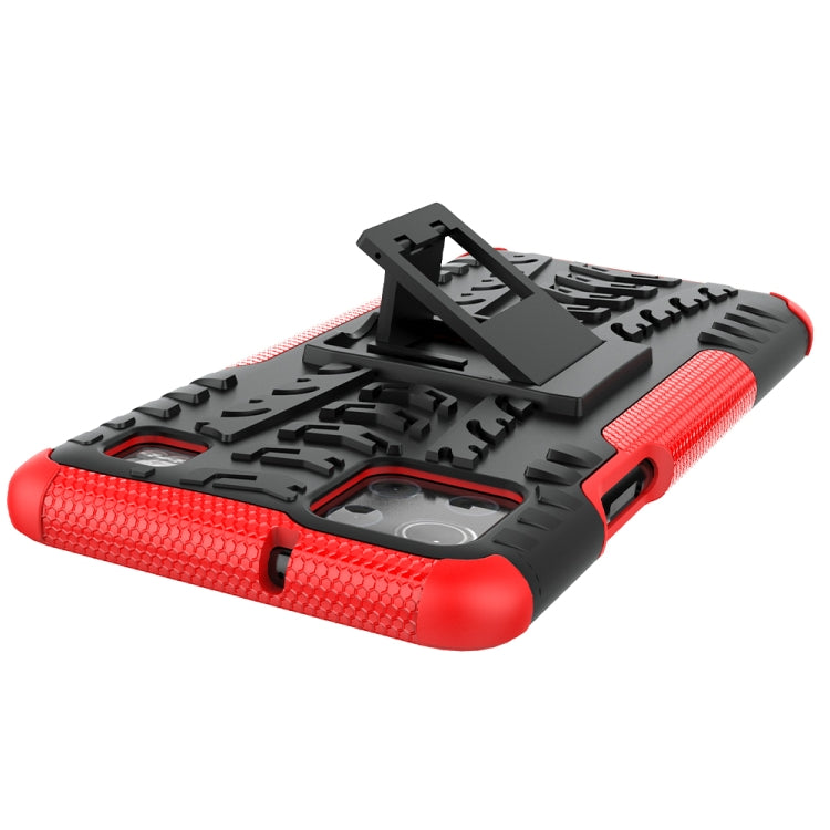 For LG K92 5G Tire Texture Shockproof TPU+PC Protective Case with Holder