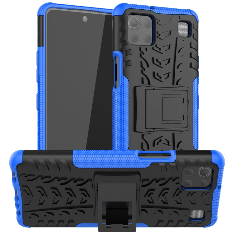 For LG K92 5G Tire Texture Shockproof TPU+PC Protective Case with Holder